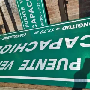 fabricacion de señales en metal y aluminio